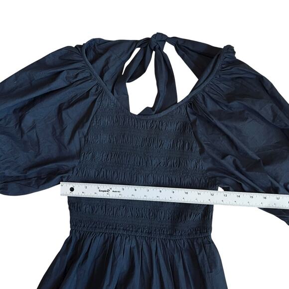 Cleobella x Catherine Schwarzenegger Women’s Sz XS Black Puff Sleeve Maxi Dress - Picture 12 of 14